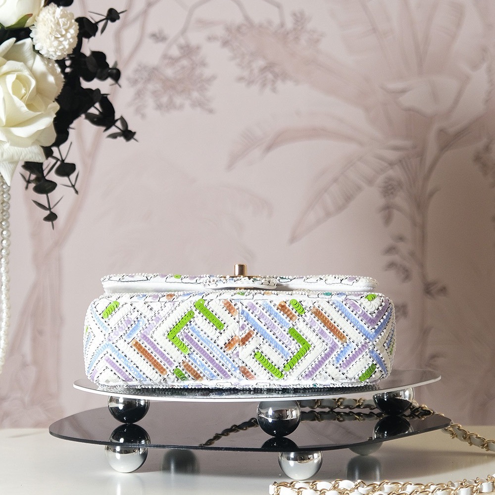 Chanel Chic Multicolor Patterned Crossbody Bag wi… - image 4